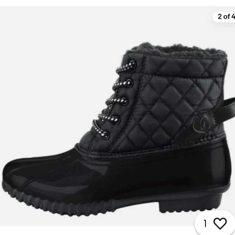 Sporto Ladies'Duck Boot Water Repellant, Black, New in Box
